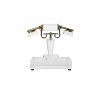 Fzaqwen Réplique Téléphone Vintage Décoration Téléphone Statuette Téléphone Figurine Téléphone Ornement Corps Cristal Lumineux et Accents Résine Style Épuré, 20 X 12 X 20 Cm