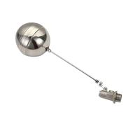 Fzaqwen Robinet à Flotteur Boule En Acier Inoxydable Automatique pour Réservoir Contrôle de Niveau D'Eau Réglable Installation Facile Adapté pour Bacs Château, DN20 0,75 pouces
