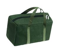 Fzaqwen Sac de Rangement Outils Trousse de Transport Toile Résistante Fermeture Éclair Bouche Large Multi-poche Organisateur Outillage Poignée Renforcée Résis, 50x30x25cm