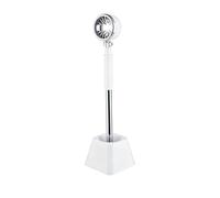 Fzaqwen Support Séchoir Cheveux Socle Réglable Porte-séchoir Sèche-Cheveux Stand Grooming Animaux Matériau Acier Inoxydable Caoutchouc Adaptation Salon Maison, Blanc