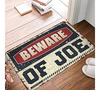 FZFN Carpet Beware Of Joe Tapis de sol rétro en mousse à mémoire de forme 50 x 80 cm