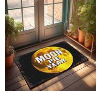 FZFN Célébrez l'année de la tarte de la lune avec nous ! Tapis de sol antidérapant pour adultes | Tapis de sol carré antidérapant et résistant aux taches et à l'eau (65 x 90 cm)