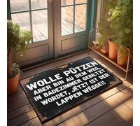 FZFN Clean Woolen Clothes, But I'm Out Of The Way Now! Holiday Outdoor Boss Tapis de bain antidérapant lavable résistant aux taches et imperméable 65 x 90 cm