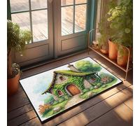 FZFN Cozy Cottage In The Garden Country Stuff - Tapis imperméable d'extérieur pour la maison (40 x 60 cm)