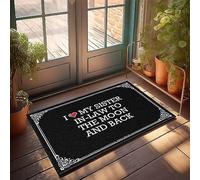 FZFN Ensemble de salle de bain Tapis de salle de bain Patte - I Love My Sister In-law To The Moon And Back Anti-fatigue Cuisine Résistant aux taches (40 x 60 cm)