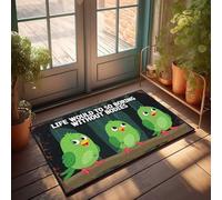FZFN Exploration du plaisir des aventures sans corps dans la forêt Tapis Mise à niveau de la maison | Porte extérieure amusante et antidérapante absorbant l'eau (65 x 90 cm)