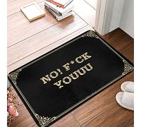FZFN F*ck Youuu Tapis de cuisine bohème antidérapant en mousse à mémoire de forme, idéal pour la chambre d'enfant (50 x 80 cm)