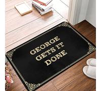 FZFN George Gets It Done Tapis de bain en mousse à mémoire de forme facile à nettoyer et durable 65 x 90 cm