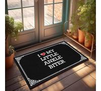 FZFN Man Cabe Decor Tapis de cuisine lavable et absorbant pour chambre à coucher Motif I Love My Little Ankle Biter 65 x 90 cm