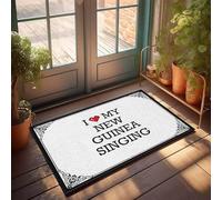 FZFN Tapis de bain antidérapant avec inscription « I Love My New Guinea Singing » - Décoration de chambre pour adulte (50 x 80 cm)