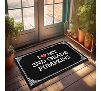 FZFN Tapis de bain durable et lavable en machine avec inscription « I Love My 3nd Grade Pumpkins » pour chambre à coucher et homme (40 x 60 cm)