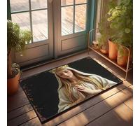 FZFN Tapis de bar Accessoires et décoration antidérapants | Statue couronne dorée avec mains pliées Boho Zone pour adolescents (65 x 90 cm)