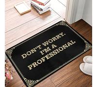 FZFN Tapis de cuisine grande porte d'extérieur Don't Worry. I'm A Professional! | Tapis antidérapant en mousse pour chambre d'enfant, idéal pour une zone de jeu intéressante (40 x 60 cm)