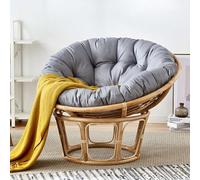FZKun Coussin de chaise suspendue - Coussin de siège rond épais style nid douillet en coton pour chaise papasan, hamac, radar, chaise en forme d'œuf - Utilisation intérieure/extérieure - Pour balcon
