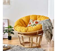FZKun Coussin de chaise suspendue - Style nid confortable - Rond et épais - Coussin de soutien doux pour hamac Papasan, chaises œufs radar, utilisation intérieure et extérieure, balcon, jardin (H, 50