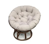 FZKun Coussin pour chaise Papasan - Coussin de chaise rond rembourré épais, doux pour balancelle en forme de nid d'œuf, confortable, pour intérieur et extérieur (gris, 90 cm)