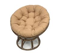 FZKun Coussin pour chaise Papasan - Coussin de chaise rond rembourré épais, doux pour balancelle en forme de nid d'œuf, confortable, pour intérieur et extérieur (kaki, 40 cm)