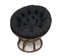 FZKun Coussin pour chaise Papasan, coussin rond épaisement rembourré, balancelle en nid d'abeille douce, coussin de siège confortable pour l'intérieur et l'extérieur pour se détendre, terrasse (noir