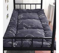 FZKun Matelas Futon Pliable 1 Place, Matelas de Sol Japonais Portable Pliable Tatami Lit Futon Doux Matelas d'appoint Matelassé pour Lit de Couchage Simple (Baleine,0.9 * 1.9m)