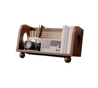 FZL02068LM Bibliothèque Chinoise rétro en Plastique et Bois, étagère de Rangement de Bureau en rotin