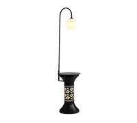 FZL02068LM Lampadaire Lampadaire avec table, d'appoint port de chargement USB, chevet moderne lampe for salon, chambre à coucher, d'amis Lampe sur Pied(Noir)