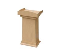 FZL02068LM Président Pupitre en Bois Simple, Podium, Bureau, hôte de réunion, réception, Table maître cérémonie Chaire(Natural)