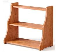 FZL02068LM Support pour tasse Support de verre multicouche stockage en bois massif, affichage rétro chinois bureau Porte Mug