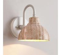 FZQSXAZU Applique Murale en marbre - Lampe col de Cygne de Style Moderne du Milieu du siècle pour entrée, escalier, Style campagnard, luminaire Mural