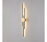 FZQSXAZU Applique Murale LED linéaire allongée, Lampe Minimaliste et géométrique, éclairage Fin et élégant pour Salon, Couloir, Chambre, escalier (Noir (4000K), 94 cm/37 Pouces)