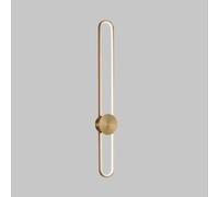 FZQSXAZU Applique Murale LED Minimaliste Moderne, Longue Bande Lumineuse en cuivre, Lampe Filaire pour Salon et Chambre, éclairage intérieur, décoration.