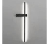 FZQSXAZU Applique Murale LED Noire Minimaliste et Moderne - Luminaire Filaire métrique pour Salon, Chambre, Couloir, escalier - Décoration Lumineuse intérieure