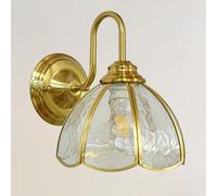 FZQSXAZU Appliques murales QTANZIQI, Style Vintage, éclairage en Verre à 1 lumière avec Abat-Jour coloré, doré, pour Salle de Bain, Chambre, Couloir, luminaire rétro -D(E)