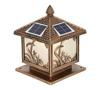 FZQSXAZU Lampadaire Solaire étanche, Appliques murales extérieures pour Cour de Villa, borne Lumineuse de Jardin, luminaires d'extérieur de Style rétro Chinois, Lanterne Murale, éclairage d