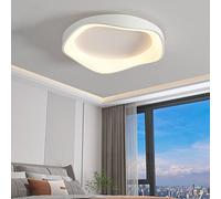 FZQSXAZU Plafonnier Moderne LED à intensité Variable, idéal pour la Salle à Manger, avec télécommande, Lustre en métal Blanc, Motif Floral, 33 W, Lampe d'intérieur pour Salon, Chambre ou co