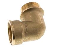 G 1 1/2'' F/M Raccord coudé 90 deg en laiton 16 Bar