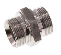 G 1 1/4'' Acier inoxydable double mamelon 315 Bar - Hydraulique