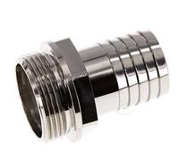 G 1 1/4'' mâle x 32mm laiton nickelé Embout de tuyau 16 Bar