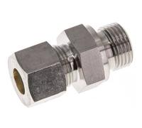 G 1/2'' mâle x 12S Raccord à compression droit en acier inoxydable avec joint FKM 630 Bar DIN 2353