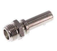 G 1/2'' Male x 13mm Barbe de tuyau en acier inoxydable avec collier de sécurité DIN 2817