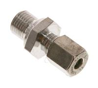 G 1/4'' mâle x 6L Raccord à compression droit en acier inoxydable 315 Bar DIN 2353