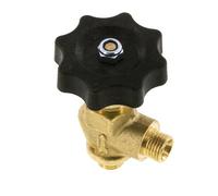 G 1/4'' Robinet à boisseau sphérique laiton coudé 40 bar avec volant