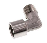 G 1/4'' x R 1/4'' F/M Raccord coudé 90° en acier inoxydable 150 Bar