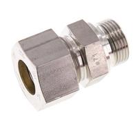 G 1'' mâle x 25S Raccord à compression droit en acier inoxydable avec joint FKM 400 Bar DIN 2353