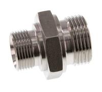 G 1'' x G 3/4'' Acier inoxydable Double Mamelon 345 Bar - Hydraulique