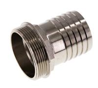 G 2'' mâle x 50mm laiton nickelé Embout de tuyau 16 Bar
