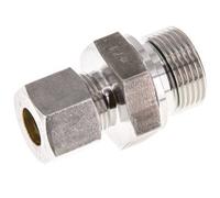 G 3/4'' mâle x 12S Raccord à compression droit en acier inoxydable avec joint FKM 630 Bar DIN 2353