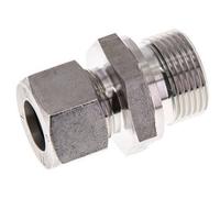G 3/4'' mâle x 15L Bague coupante droite en acier inoxydable avec joint FKM 315 Bar DIN 2353