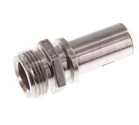 G 3/4'' Male x 19mm Barbe de tuyau en acier inoxydable avec collier de sécurité DIN 2817