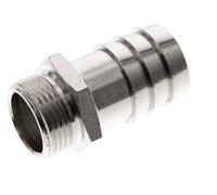 G 3/4'' mâle x 25mm laiton nickelé Embout de tuyau 16 Bar
