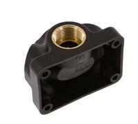 G 3/4'' x G 1/2'' Jonction d'air murale en plastique à 4 voies sans trou de passage 15 Bar